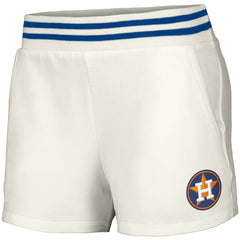 MLB Houston Astros Lusso Women's Maeg Tri-Blend Pocket Shorts