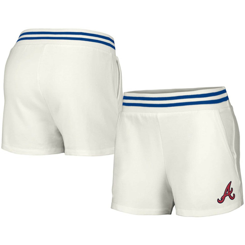 MLB Atlanta Braves Lusso Women's Maeg Tri-Blend Pocket Shorts