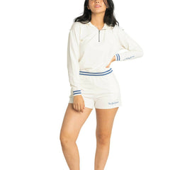 MLB New York Yankees Lusso Women's Magnolia Tri-Blend Quarter-Zip Hoodie