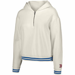 MLB Boston Red Sox Lusso Women's Magnolia Tri-Blend Quarter-Zip Hoodie