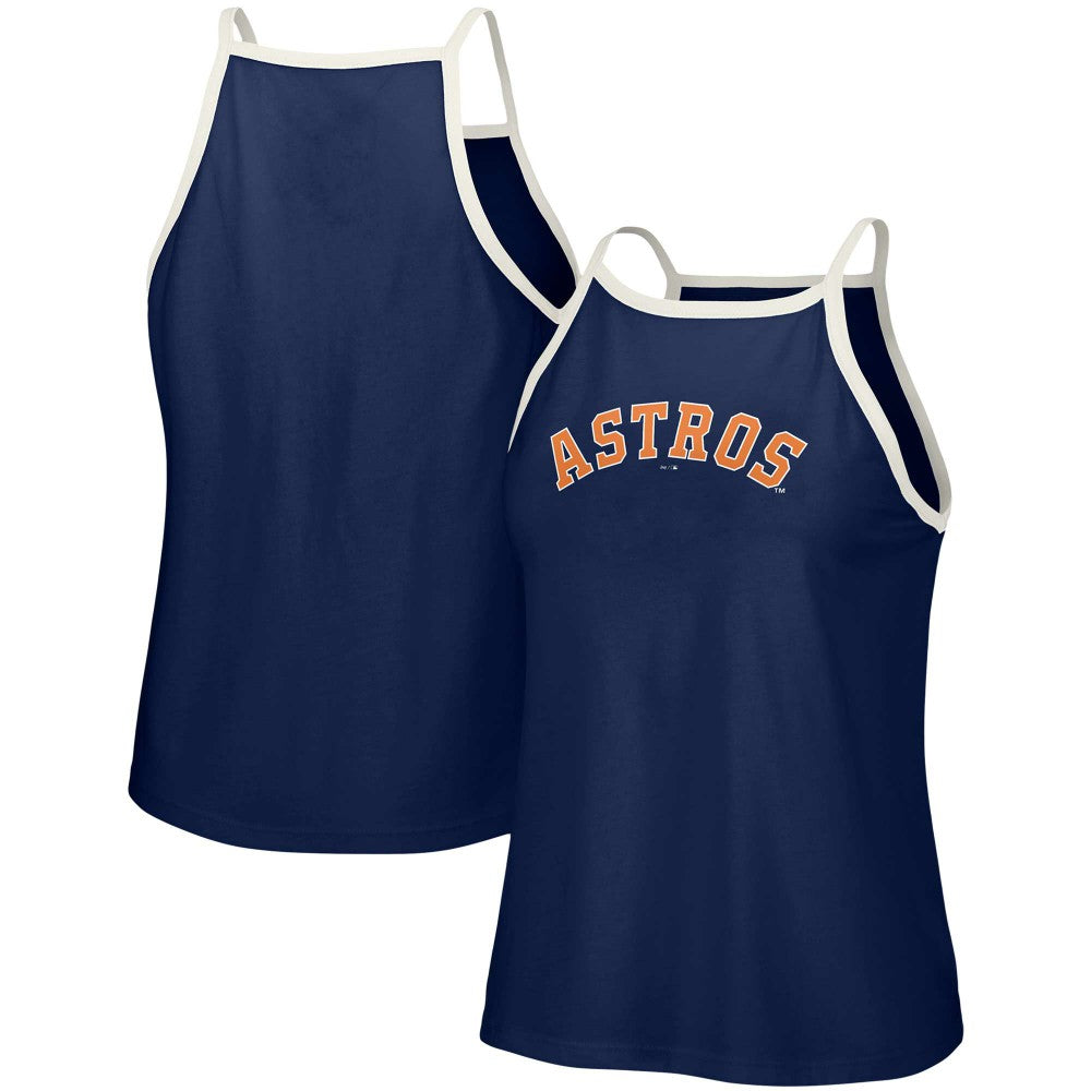 MLB Houston Astros Lusso Women's Nadine Halter Tank Top