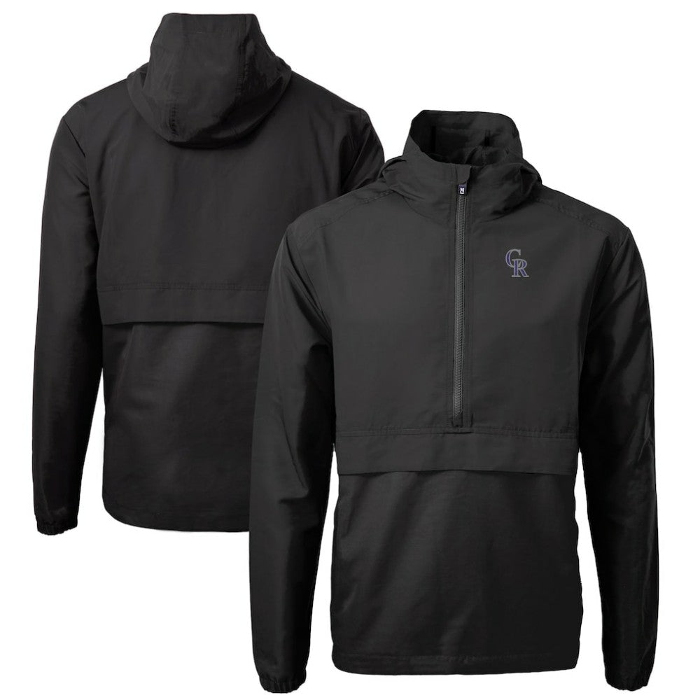 MLB Colorado Rockies Cutter & Buck Charter Eco Recycled Half-Zip Anorak Jacket