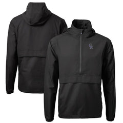 MLB Colorado Rockies Cutter & Buck Charter Eco Recycled Half-Zip Anorak Jacket