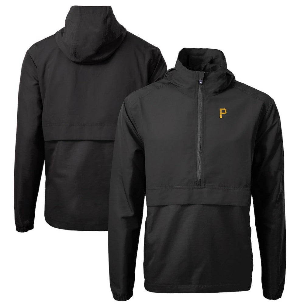 MLB Pittsburgh Pirates Cutter & Buck Charter Eco Recycled Half-Zip Anorak Jacket