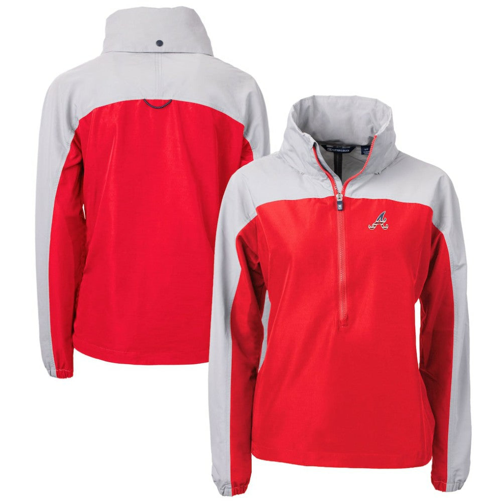 MLB Atlanta Braves Cutter & Buck Women's Charter Eco Recycled Anorak Jacket