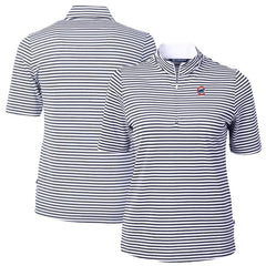 MLB Chicago Cubs Cutter & Buck Women's Virtue Eco Pique Stripe Top