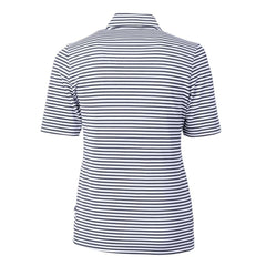 MLB Chicago Cubs Cutter & Buck Women's Virtue Eco Pique Stripe Top