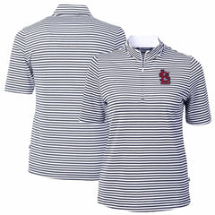 MLB St. Louis Cardinals Cutter & Buck Women's Virtue Eco Pique Stripe Top