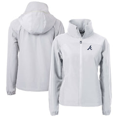 MLB Atlanta Braves Cutter & Buck Women's Charter Eco Recycled Full-Zip Jacket