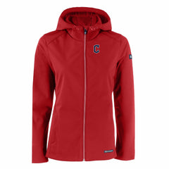 MLB Cleveland Guardians Cutter & Buck Women's Evoke Eco Softshell Recycled Full-Zip Jacket