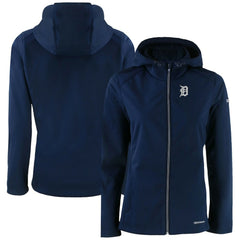 MLB Detroit Tigers Cutter & Buck Women's Evoke Eco Softshell Recycled Full-Zip Jacket