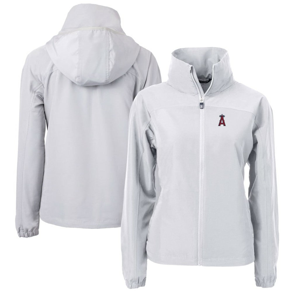 MLB Los Angeles Angels Cutter & Buck Women's Charter Eco Recycled Full-Zip Jacket