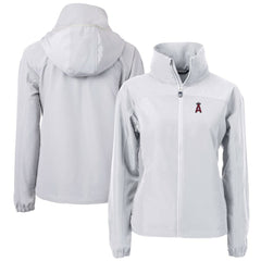 MLB Los Angeles Angels Cutter & Buck Women's Charter Eco Recycled Full-Zip Jacket