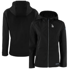MLB Los Angeles Dodgers Cutter & Buck Women's Evoke Eco Softshell Recycled Full-Zip Jacket