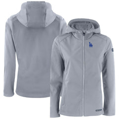 MLB Los Angeles Dodgers Cutter & Buck Women's Evoke Eco Softshell Recycled Full-Zip Jacket