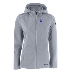MLB Los Angeles Dodgers Cutter & Buck Women's Evoke Eco Softshell Recycled Full-Zip Jacket