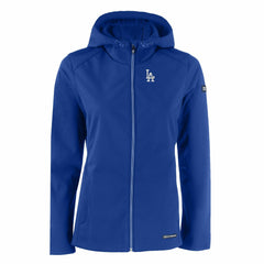 MLB Los Angeles Dodgers Cutter & Buck Women's Evoke Eco Softshell Recycled Full-Zip Jacket