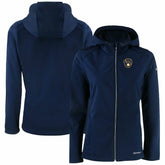 MLB Milwaukee Brewers Cutter & Buck Women's Evoke Eco Softshell Recycled Full-Zip Jacket