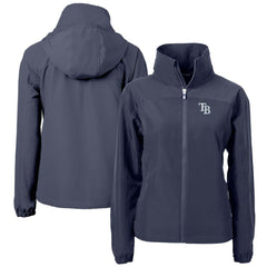 MLB Tampa Bay Rays Cutter & Buck Women's Charter Eco Recycled Full-Zip Jacket