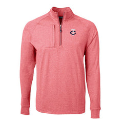 MLB Minnesota Twins Cutter & Buck Big & Tall Adapt Eco Knit Stretch Recycled Quarter-Zip Pullover Top