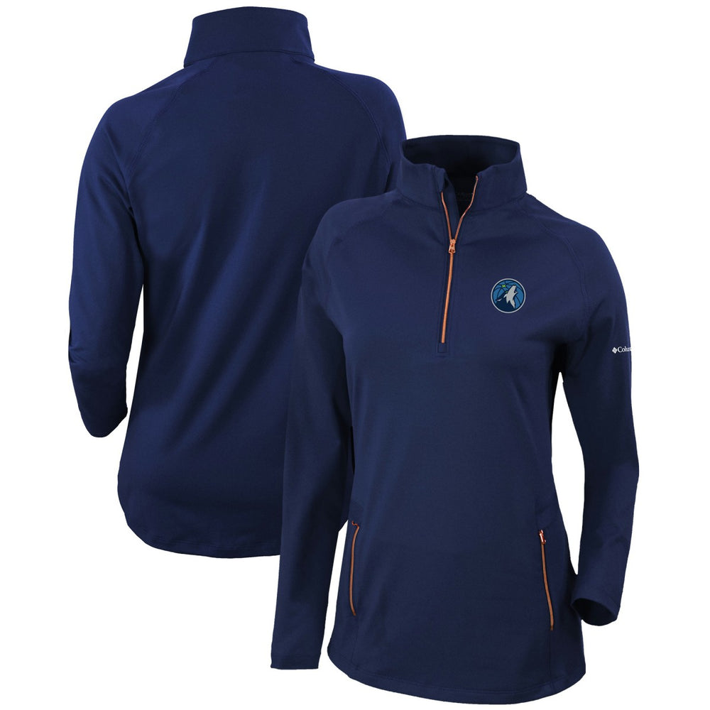 NBA Minnesota Timberwolves Women's Omni-Wick Outward Nine Quarter-Zip Pullover Top