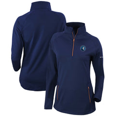 NBA Minnesota Timberwolves Women's Omni-Wick Outward Nine Quarter-Zip Pullover Top