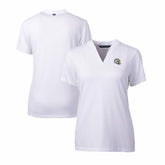 Cutter & Buck Women's Helmet Logo DryTec Forge Stretch V-Neck Blade Top - Los Angeles Chargers