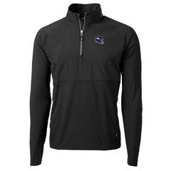 Cutter & Buck Helmet Adapt Eco Knit Hybrid Recycled Quarter-Zip Pullover Top - Minnesota Vikings