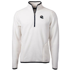 Cutter & Buck Helmet Cascade Eco Sherpa Fleece Quarter-Zip Pullover Jacket - Denver Broncos