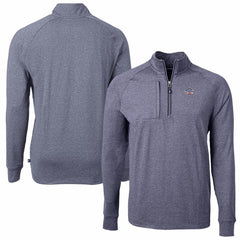 MLB Cincinnati Reds Cutter & Buck Americana Logo Big & Tall Adapt Eco Knit Stretch Recycled Quarter-Zip Pullover Top