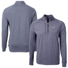 MLB New York Yankees Cutter & Buck Americana Logo Big & Tall Adapt Eco Knit Stretch Recycled Quarter-Zip Pullover Top