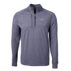 MLB New York Yankees Cutter & Buck Americana Logo Big & Tall Adapt Eco Knit Stretch Recycled Quarter-Zip Pullover Top