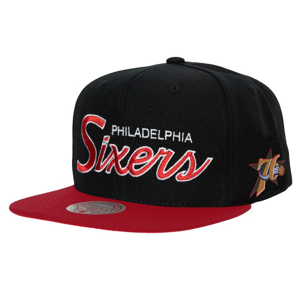 NBA Philadelphia 76ers Hardwood Classics MVP Team Script 2.0 Snapback Hat
