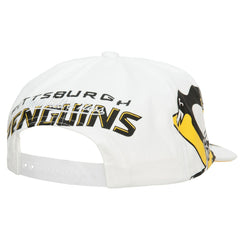 NHL White Pittsburgh Penguins Mitchell & Ness In Your Face Deadstock Snapback Hat