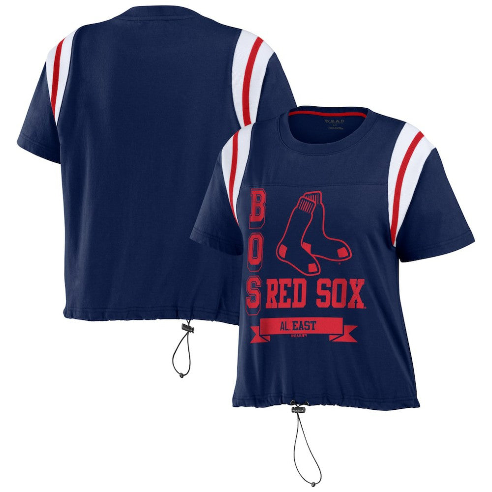 MLB Boston Red Sox WEAR by Erin Andrews Women's Cinched Colorblock T-Shirt