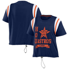 MLB Houston Astros WEAR by Erin Andrews Women's Cinched Colorblock T-Shirt