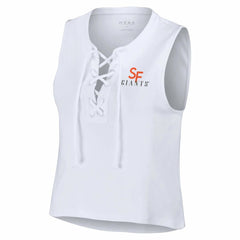 MLB San Francisco Giants WEAR by Erin Andrews Women's Lace-Up Tank Top