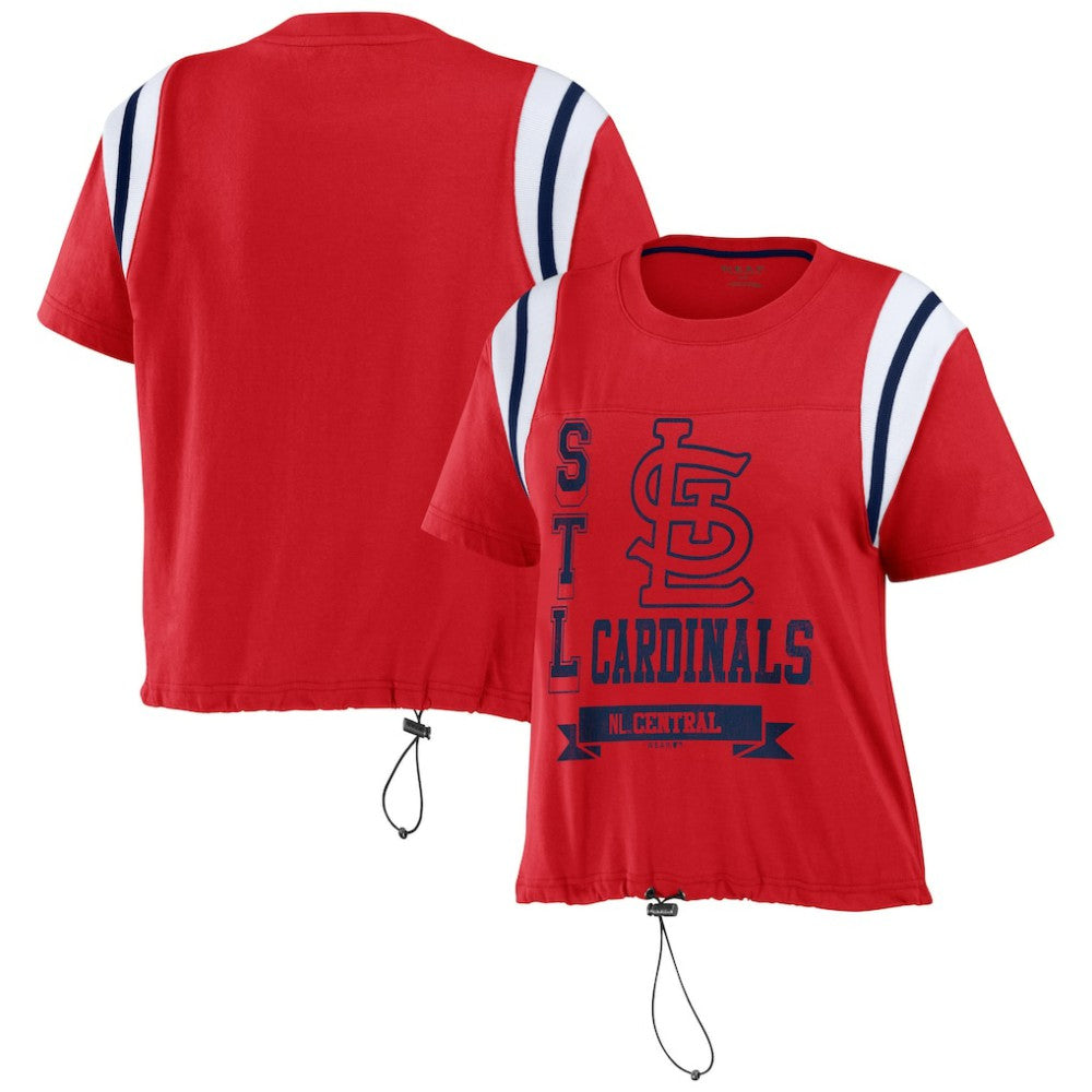MLB St. Louis Cardinals WEAR by Erin Andrews Women's Cinched Colorblock T-Shirt