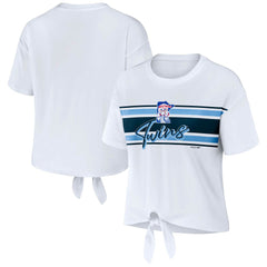 MLB Minnesota Twins WEAR by Erin Andrews Women's Front Tie T-Shirt
