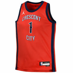 NBA Zion Williamson New Orleans Pelicans Jordan Brand Swingman Jersey Statement
