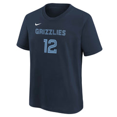 NBA Ja Morant Memphis Grizzlies Youth Icon Name & Number T-Shirt