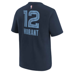 NBA Ja Morant Memphis Grizzlies Youth Icon Name & Number T-Shirt