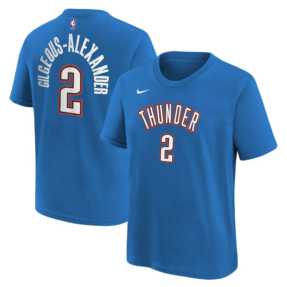 NBA Shai Gilgeous-Alexander Oklahoma City Thunder Youth Icon Name & Number T-Shirt