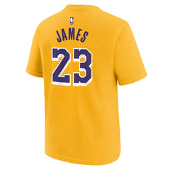 NBA LeBron James Los Angeles Lakers Youth Icon Name & Number T-Shirt