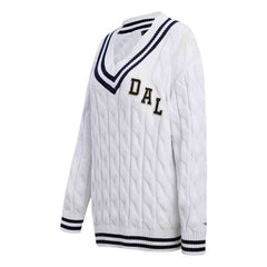 Pro Standard Women's Prep V-Neck Pullover Sweater - Dallas Cowboys