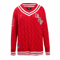 Pro Standard Women's Prep V-Neck Pullover Sweater - Buffalo Bills