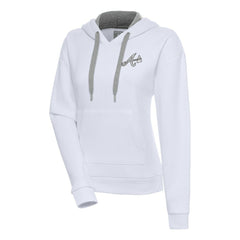 MLB Atlanta Braves Antigua Women's Brushed Metallic Victory Pullover Hoodie