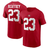 Christian McCaffrey Player Name & Number T-Shirt - San Francisco 49ers