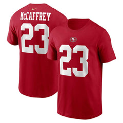 Christian McCaffrey Player Name & Number T-Shirt - San Francisco 49ers