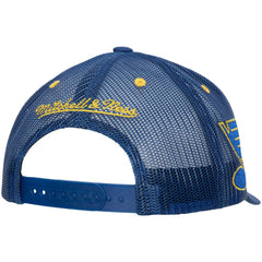 NHL Blue St. Louis Blues Mitchell & Ness Team Seal Trucker Snapback Hat